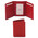 Portofel din piele naturala rosie Tuscany Leather