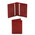 Portcard din piele naturala rosie, Tuscany Leather, Exclusive