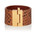 Bratara cuff din piele naturala de piton MarroneS