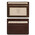 Suport carduri piele naturala Tuscany Leather, maro inchis