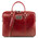 Geanta laptop dama din piele naturala Tuscany Leather, rosie, Prato