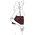 Geanta de dama de umar, piele naturala bordo, Tuscany Leather, TL Bag