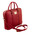 Geanta laptop dama eleganta Tuscany Leather, Prato, rosie
