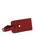 Eticheta bagaj din piele naturala rosie, Tuscany Leather