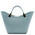 Geanta dama din piele naturala TL Bag, albastru deschis