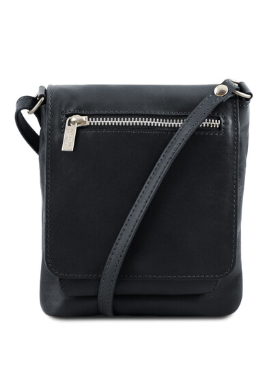 Geanta piele barbati Tuscany Leather, neagra, Sasha