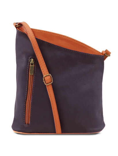 Geanta unisex Tuscany Leather din piele naturala albastru inchis TL Bag