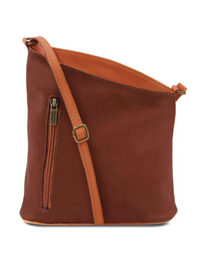 Geanta unisex Tuscany Leather din piele naturala maro TL Bag