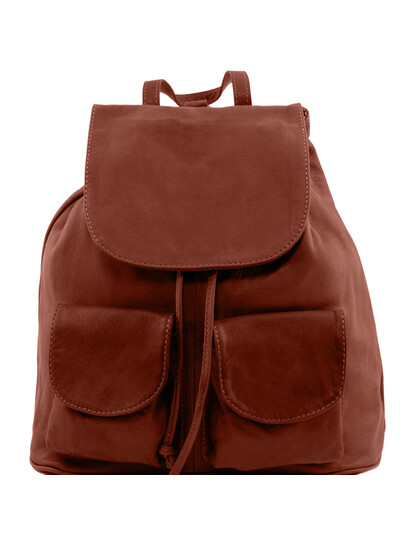 Rucsac din piele naturala Tuscany Leather, maro, Seoul