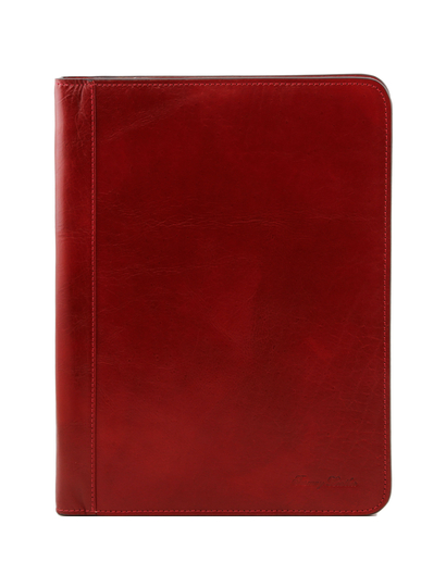 Mapa documente Tuscany Leather din piele naturala rosie Lucio
