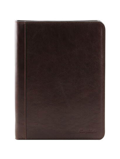 Mapa documente Tuscany Leather din piele naturala maro inchis Lucio
