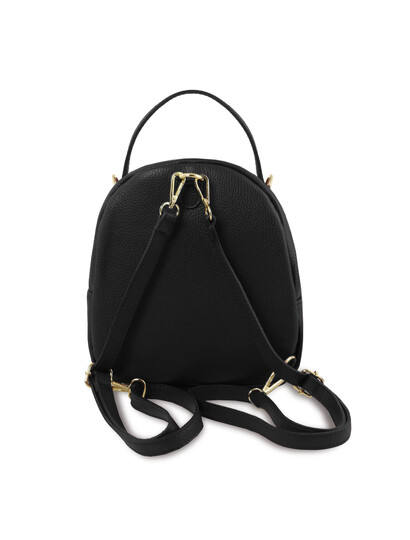 Rucsac dama casual din piele naturala Tuscany Leather, TL Bag, negru