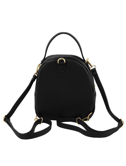 Rucsac dama negru  casual din piele naturala Tuscany Leather, TL Bag
