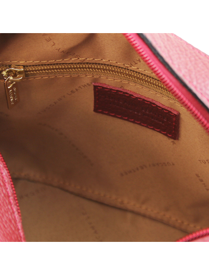 Geanta dama de umar din piele naturala, rosie, Tuscany Leather, TL Bag