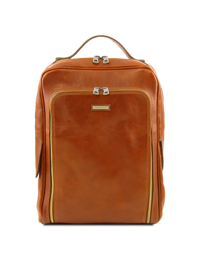 Rucsac laptop Tuscany Leather, Bangkok, din piele naturala, honey