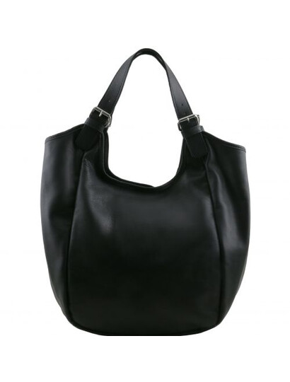 Genti dama | Gina - Geanta din piele boho new size neagra -Karine