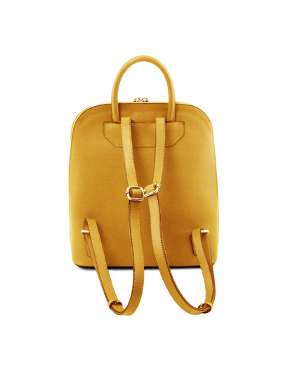 Rucsac dama galben mustar Tuscany Leather