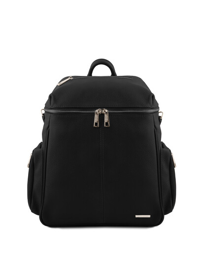 Rucsac dama negru din piele naturala Tuscany Leather, TL Bag