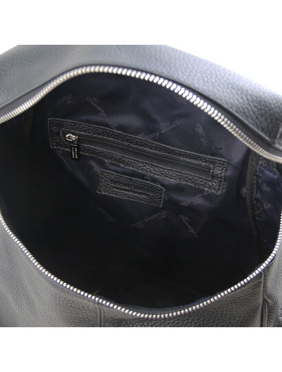 Rucsac dama negru din piele naturala Tuscany Leather
