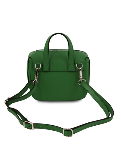 Geanta verde din piele naturala Tuscany Leather, Dalia