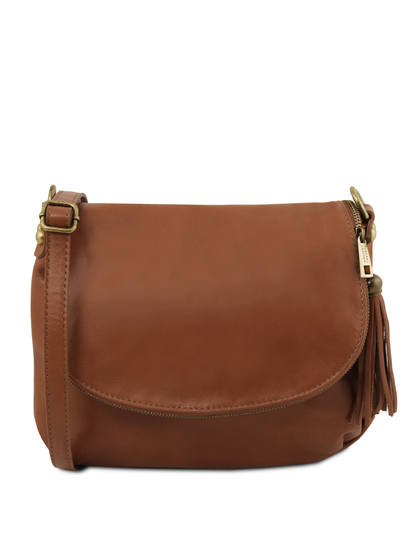 Geanta piele naturala dama Tuscany Leather, cafenie, TL Bag