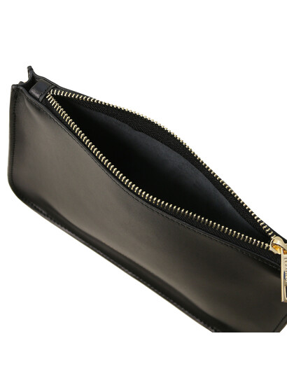 Plic negru din piele naturala, Tuscany Leather, Cassandra