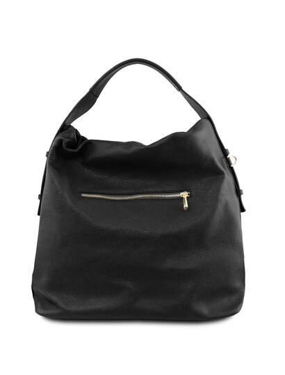 Geanta neagra dama din piele naturala, Tuscany Leather, TL Bag