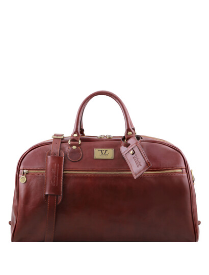 Geanta voiaj din piele maro, marime mare, Tuscany Leather, TL Voyager