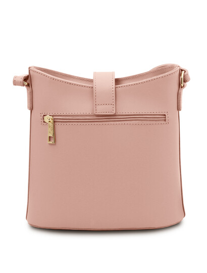 Geanta dama piele naturala roz pudrat, Tuscany Leather, Teti