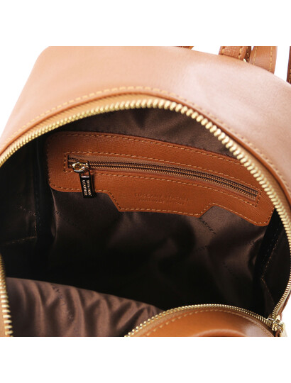 Rucsac mic dama piele naturala Tuscany Leather, coniac