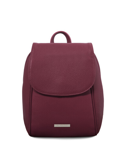 Rucsac dama din piele naturala bordo, Tuscany Leather, TL Bag