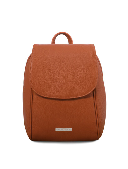 Rucsac dama din piele naturala coniac, Tuscany Leather, TL Bag