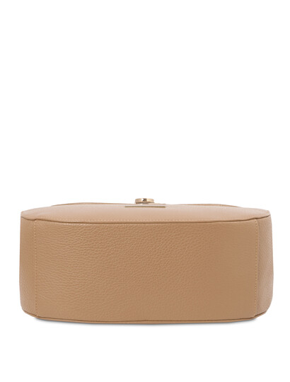 Geanta dama piele naturala, sampanie, Tuscany Leather, Fresia