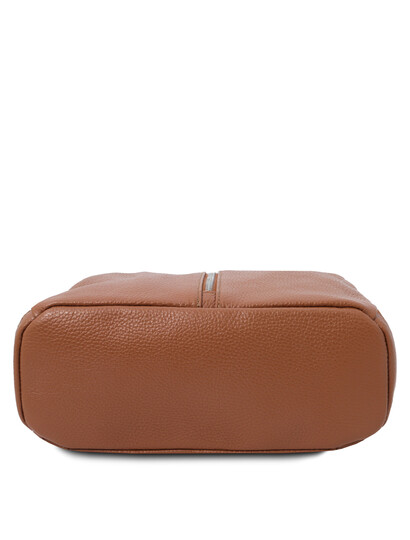 Rucsac dama, piele naturala coniac, Tuscany Leather, TL Bag