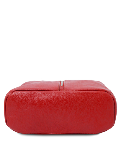 Rucsac dama, piele naturala rosie, Tuscany Leather, TL Bag