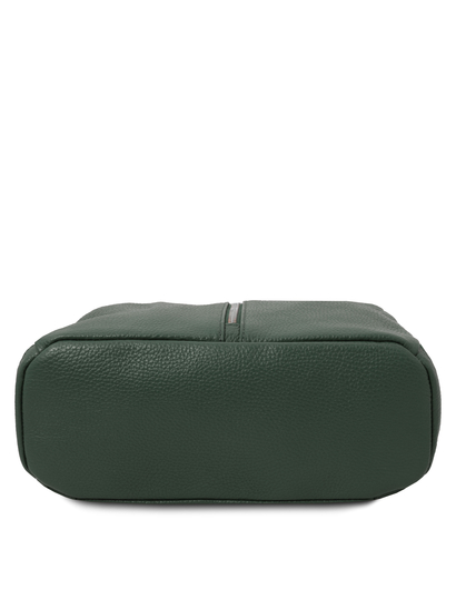 Rucsac elegant dama, din piele naturala verde, Tuscany Leather, TL Bag