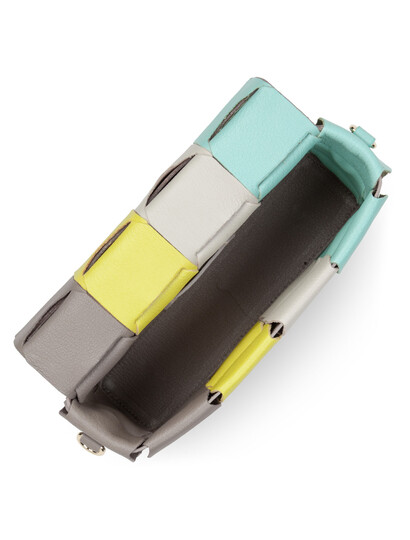 Geanta plic din piele naturala Lancaster Studio Enlace, pastelat 422-32-3