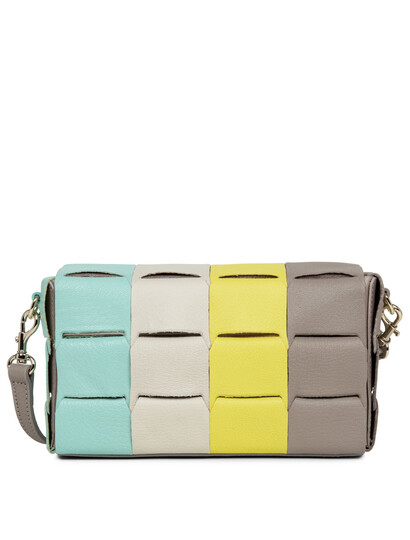 Geanta plic din piele naturala Lancaster Studio Enlace, pastelat 422-32-2