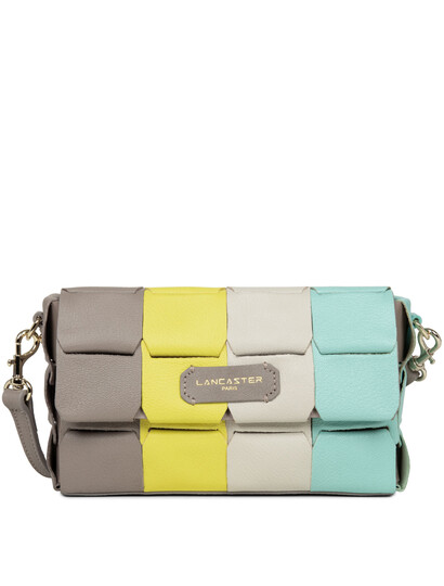 Geanta plic din piele naturala Lancaster Studio Enlace, pastelat 422-32