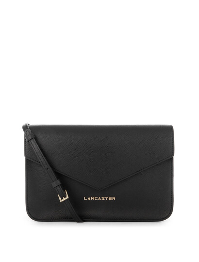 Plic dama din piele Lancaster Saffiano Signature, negru 527-08-1