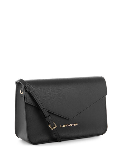 Plic dama din piele Lancaster Saffiano Signature, negru 527-08-2