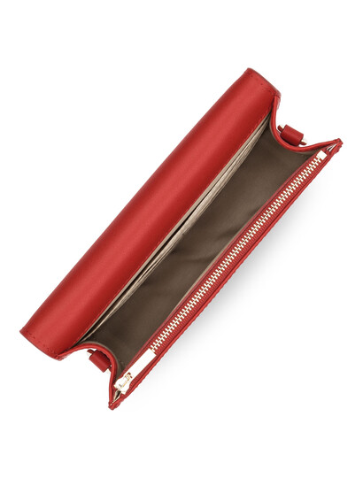 Plic dama din piele naturala rosie Lancaster City Philos 532-76-4