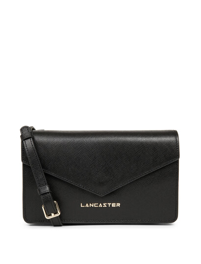 Plic dama din piele neagra Lancaster Saffiano Signature 527-29-1