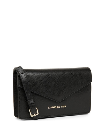 Plic dama din piele neagra Lancaster Saffiano Signature 527-29-2