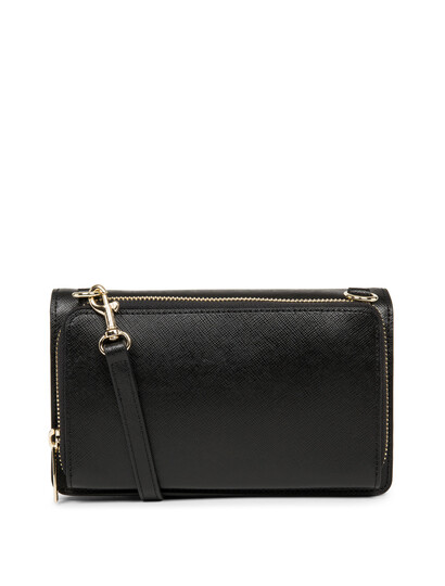 Plic dama din piele neagra Lancaster Saffiano Signature 527-29-3