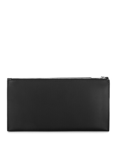 Portofel plic din piele naturala neagra Lancaster Constance 137-08-2