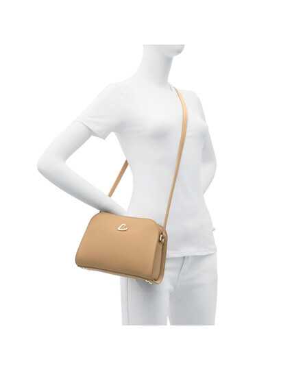 Poseta dama din piele naturala galben deschis Lancaster City Philos 523-79 -5