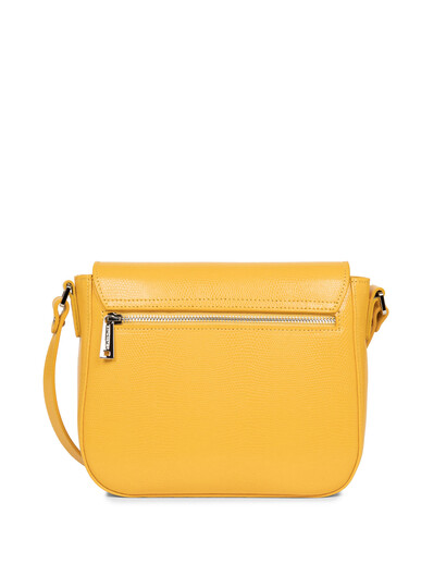 Poseta dama din piele naturala galbena Lancaster 433-03-3