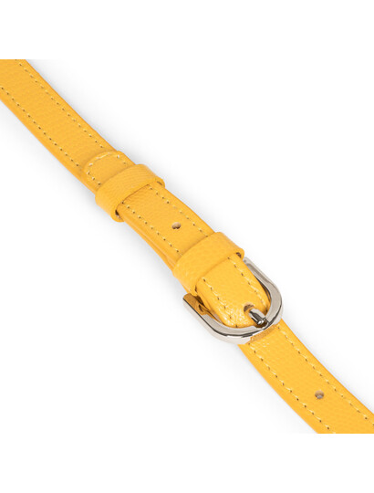 Poseta dama din piele naturala galbena Lancaster 433-03-5