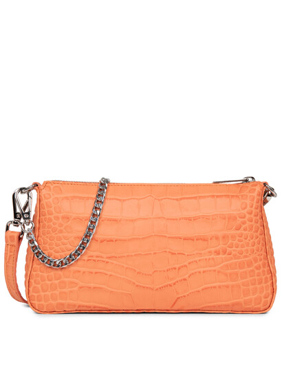 Poseta plic din piele naturala corai Lancaster Exotic Croco 426-83-3
